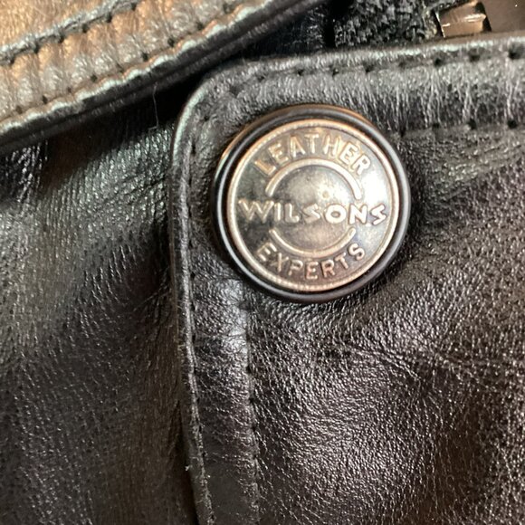 Wilsons Leather Thinsulate Liner Mens Medium Leather Jacket Black - Picture 6 of 16